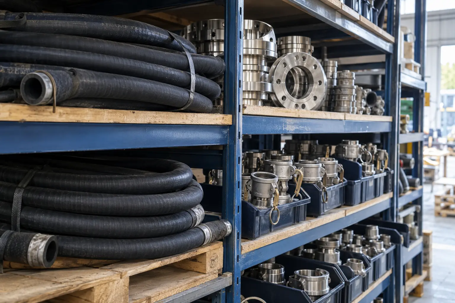 Inventario de mangueras, bridas y acoples de la división industrial